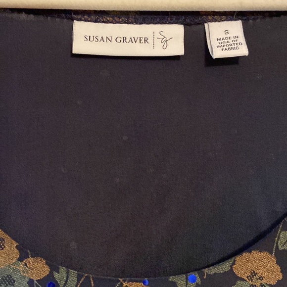 Susan Graver Blouse. Made in USA. Small - Picture 2 of 6